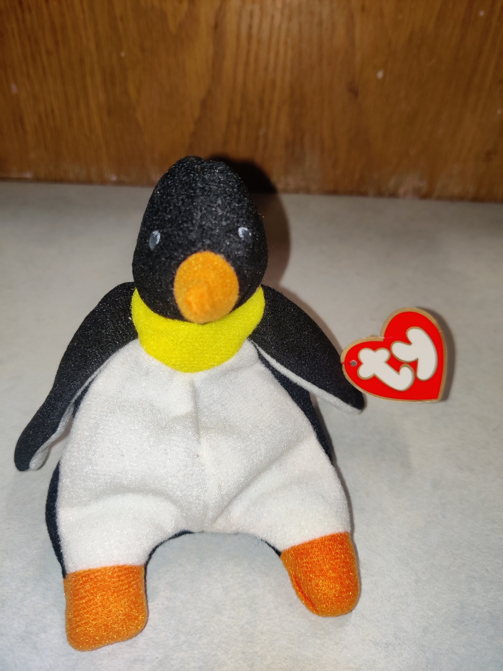 Ty - 1993 Plush Waddle Penguin Beanie Babies McDonald's Stuffed Toy 6" -With Tag
